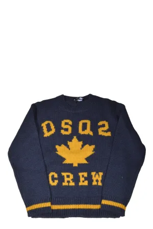 Dsquared2 Kids Logo Intarsia Knit Jumper