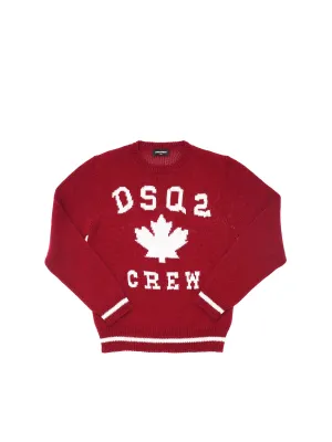 Dsquared2 Kids Logo Intarsia Knit Jumper