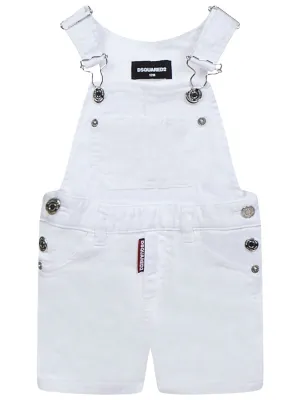 Dsquared2 Kids Logo Label Denim Jumpsuit