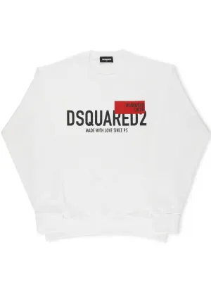 Dsquared2 Kids Logo Printed Crewneck Sweatshirt