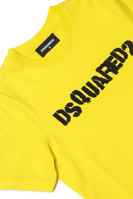 Dsquared2 Kids Logo Printed Crewneck T-Shirt