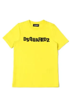 Dsquared2 Kids Logo Printed Crewneck T-Shirt