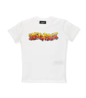Dsquared2 Kids Logo Printed Crewneck T-Shirt