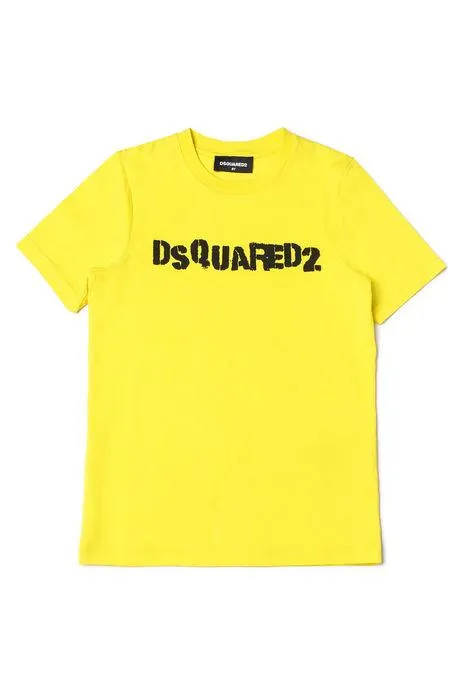 Dsquared2 Kids Logo Printed Crewneck T-Shirt