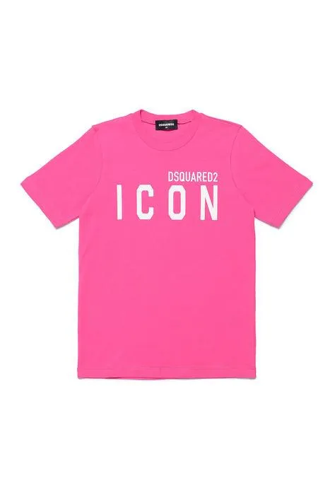 Dsquared2 Kids Logo Printed Crewneck T-Shirt