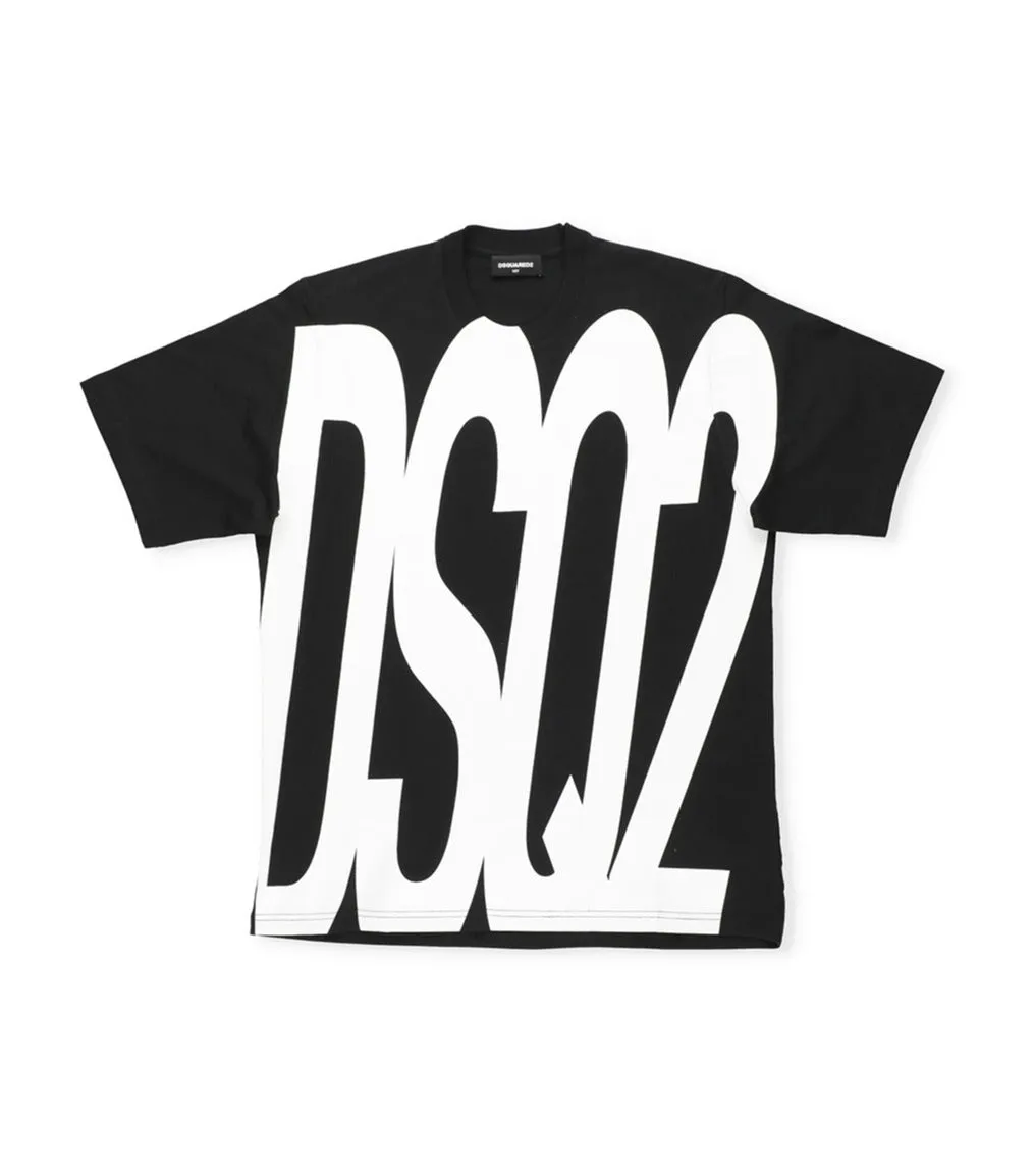 Dsquared2 Kids Logo Printed Crewneck T-Shirt