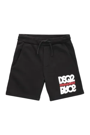 Dsquared2 Kids Logo Printed Drawstring Shorts