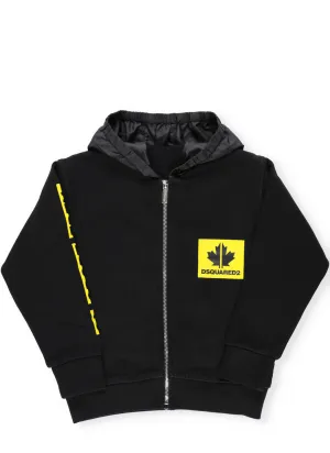Dsquared2 Kids Logo Printed Hooded Jacket