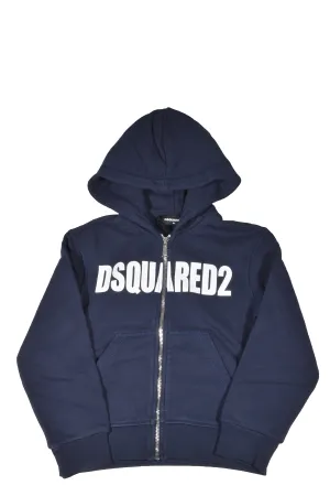 Dsquared2 Kids Logo Printed Hooded Jacket