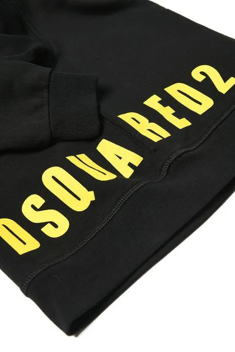 Dsquared2 Kids Logo Printed Zip-Up Hoodie