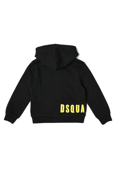 Dsquared2 Kids Logo Printed Zip-Up Hoodie