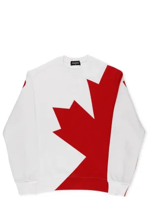 Dsquared2 Kids Maple Leaf Printed Sweatshirt