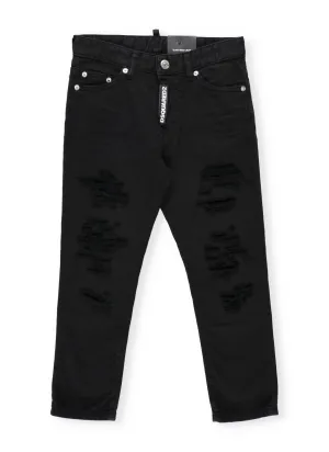 Dsquared2 Kids Ripped Slim Fit Jeans