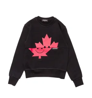 Dsquared2 Kids Split Leaf Printed Sweatshirt