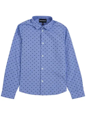 Emporio Armani Kids Allover Logo Printed Shirt