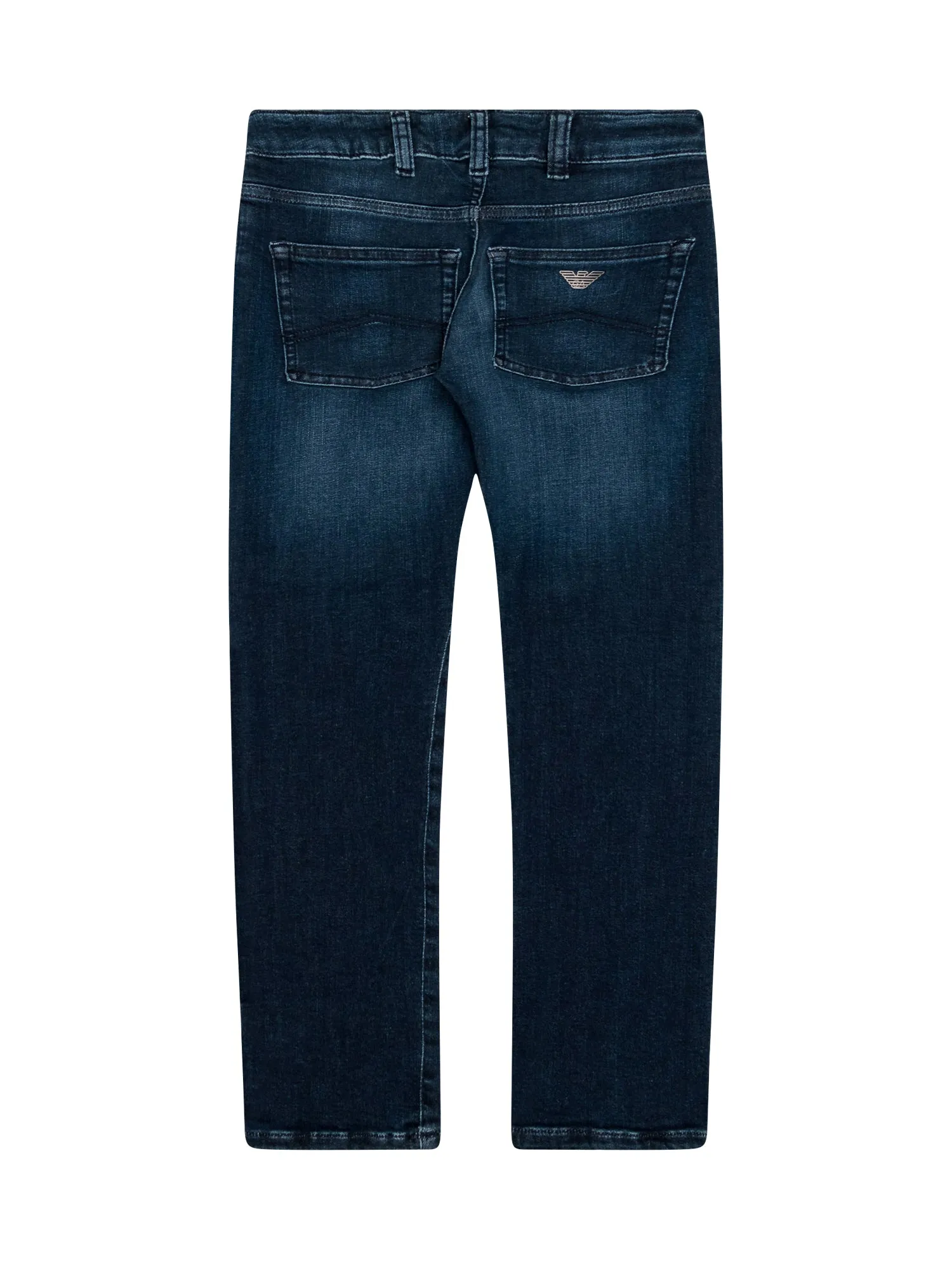 Emporio Armani Kids Logo Detail Straight Fit Jeans