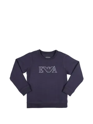 Emporio Armani Kids Logo Embroidered Sweatshirt