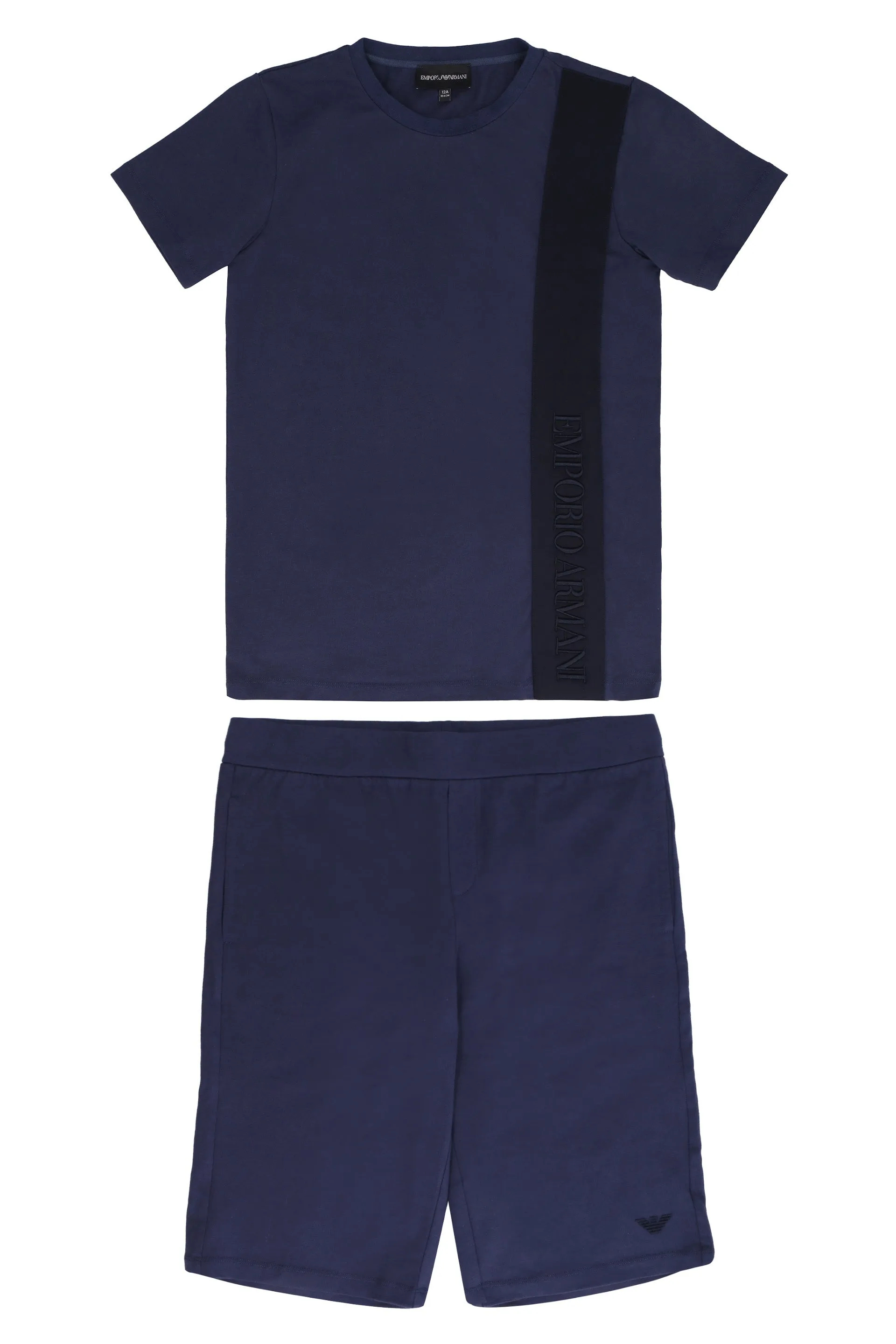 Emporio Armani Kids Logo Embroidered Two-Piece Set