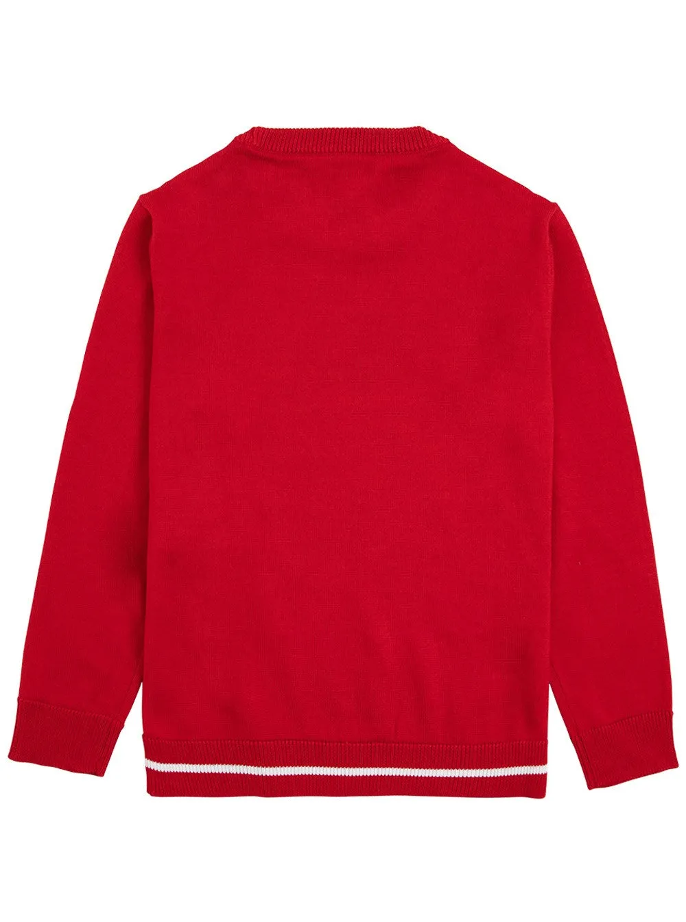 Emporio Armani Kids Logo Intarsia Knit Jumper