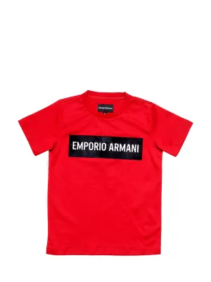 Emporio Armani Kids Logo Print Crewneck T-Shirt