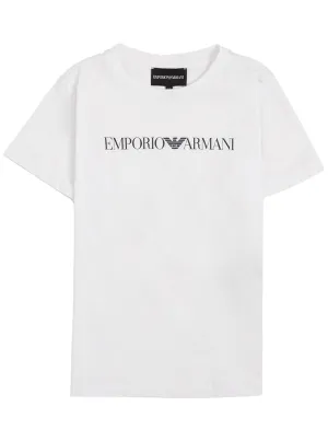 Emporio Armani Kids Logo Print Crewneck T-Shirt