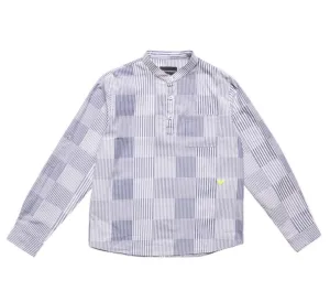 Emporio Armani Kids Stripe Checked Shirt