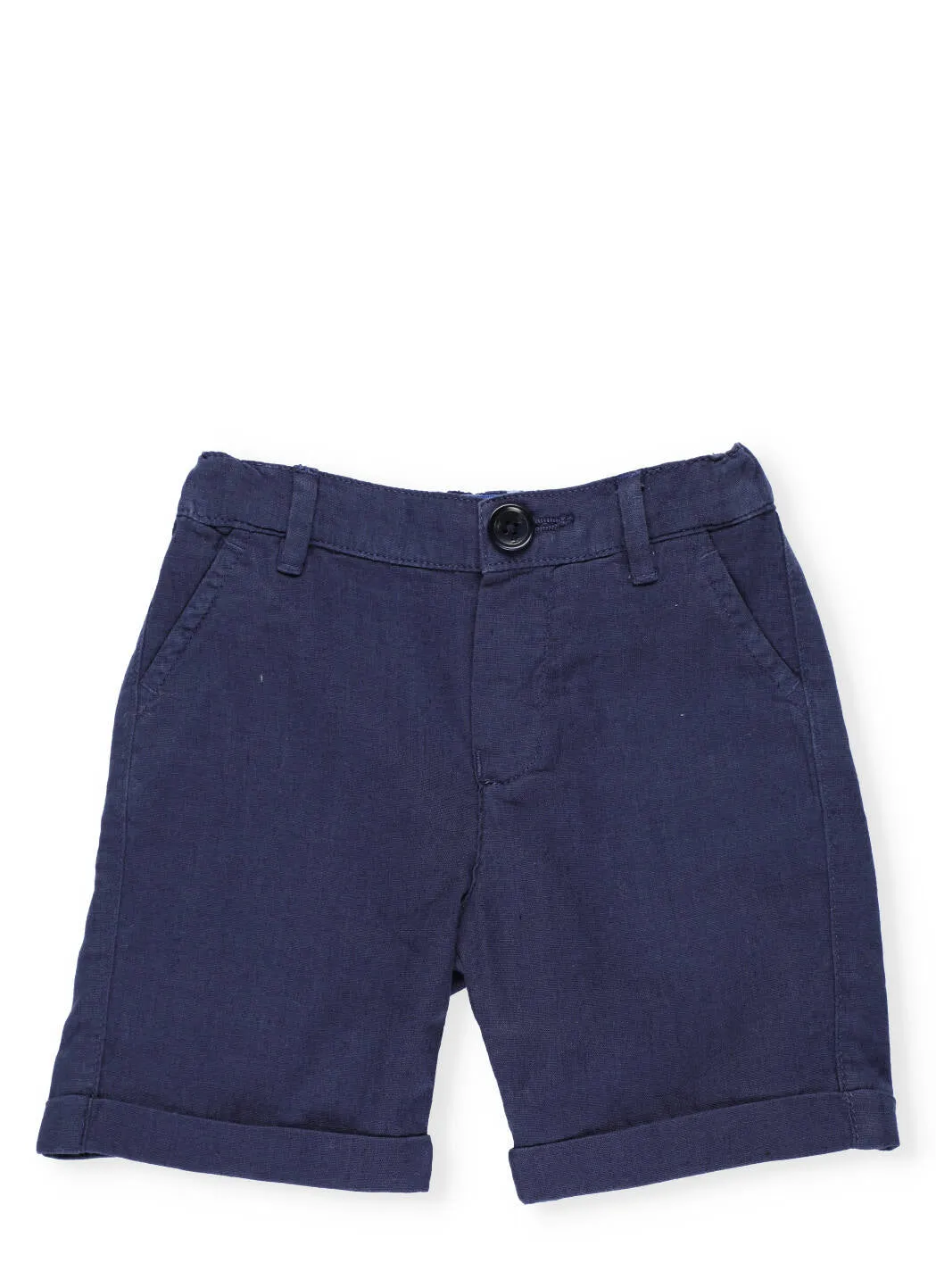 Fay Kids Logo Embroidered Bermuda Shorts