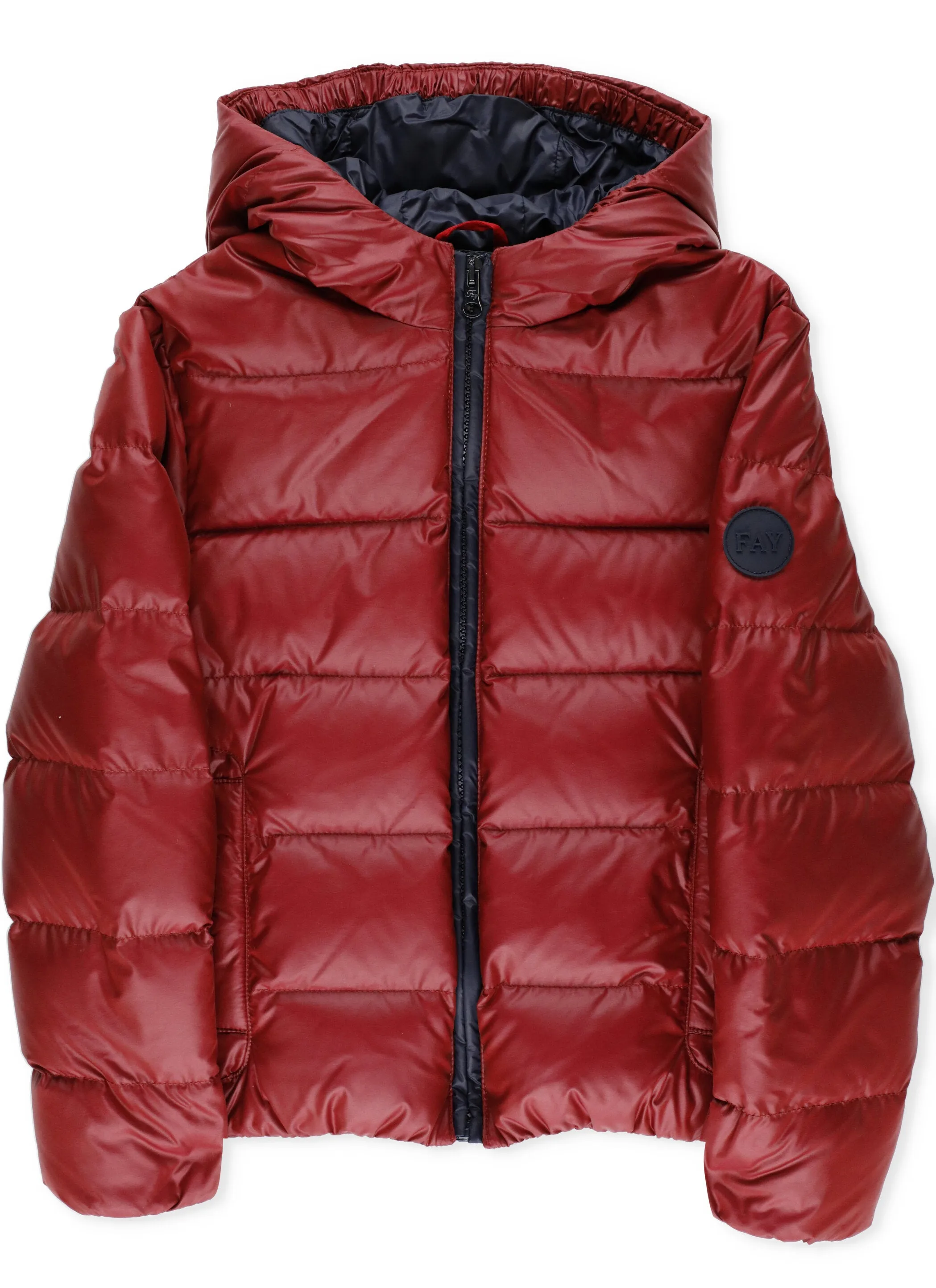 Fay Kids Logo Patch Puffer Jacket