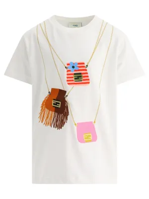 Fendi Kids Bag Printed T-Shirt