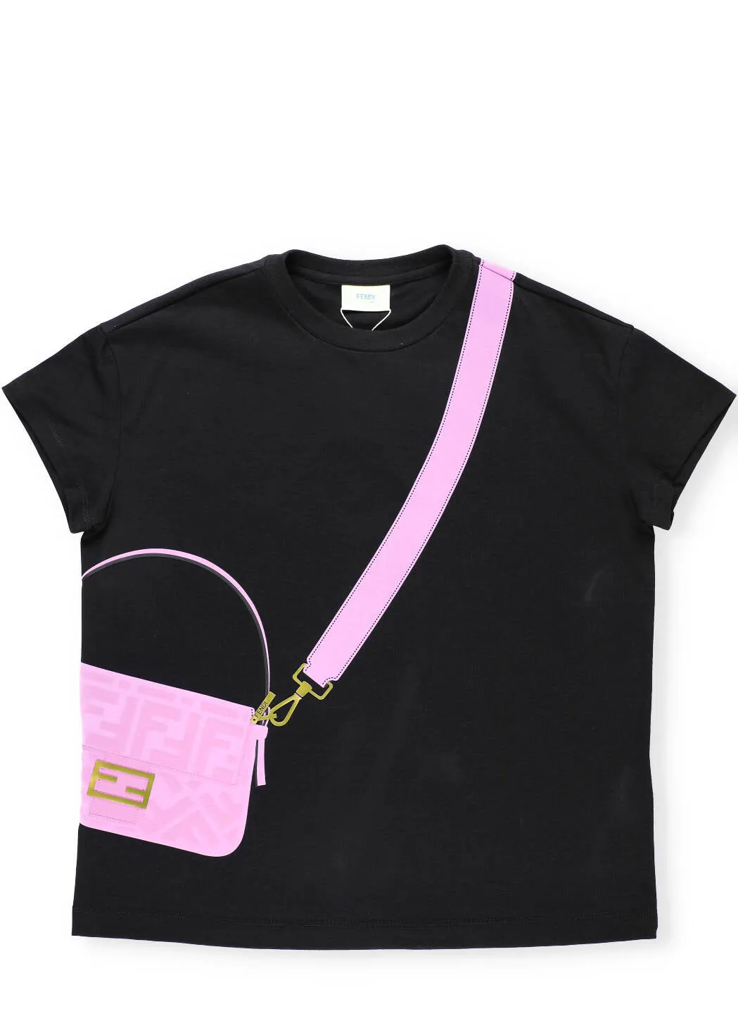 Fendi Kids Baguette Print T-Shirt