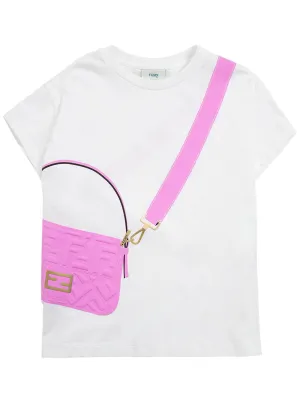 Fendi Kids Baguette Print T-Shirt