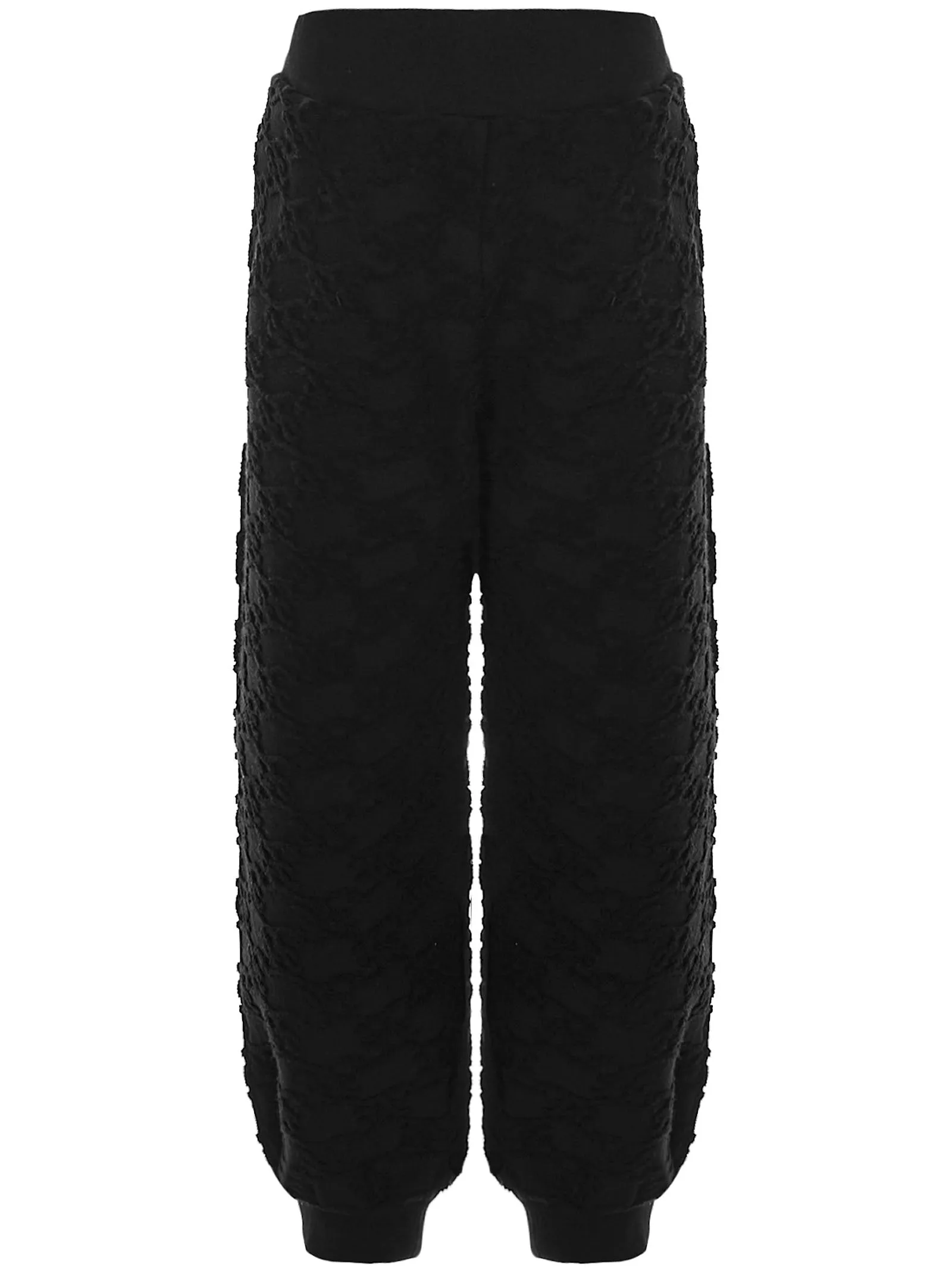 Fendi Kids Cloqu Effect Elastic Waist Pants