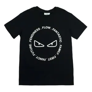 Fendi Kids Crewneck Printed T-Shirt