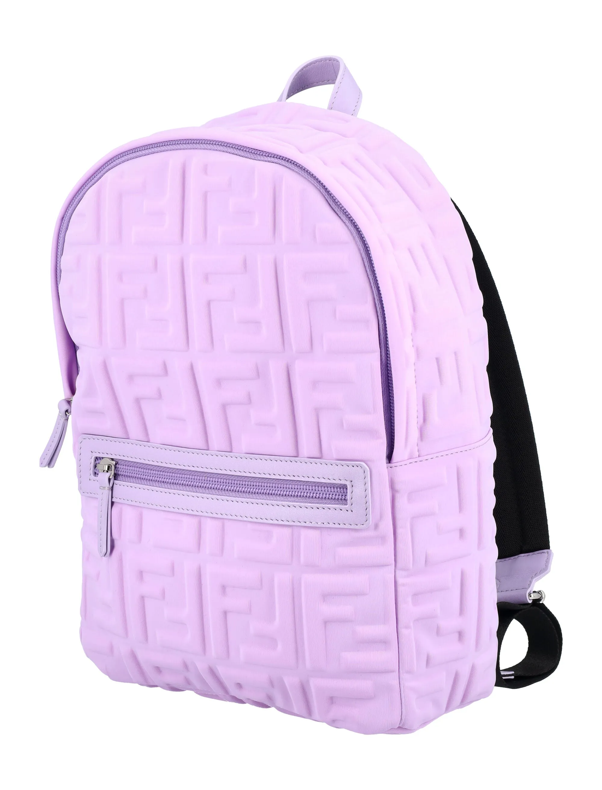 Fendi Kids FF Logo Embossed Backpack