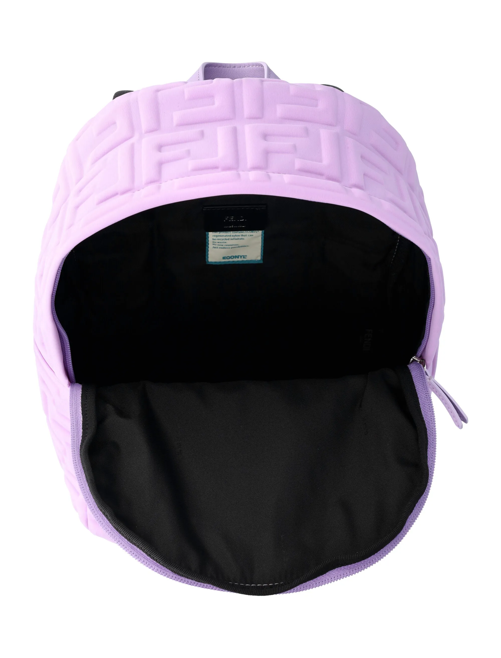 Fendi Kids FF Logo Embossed Backpack