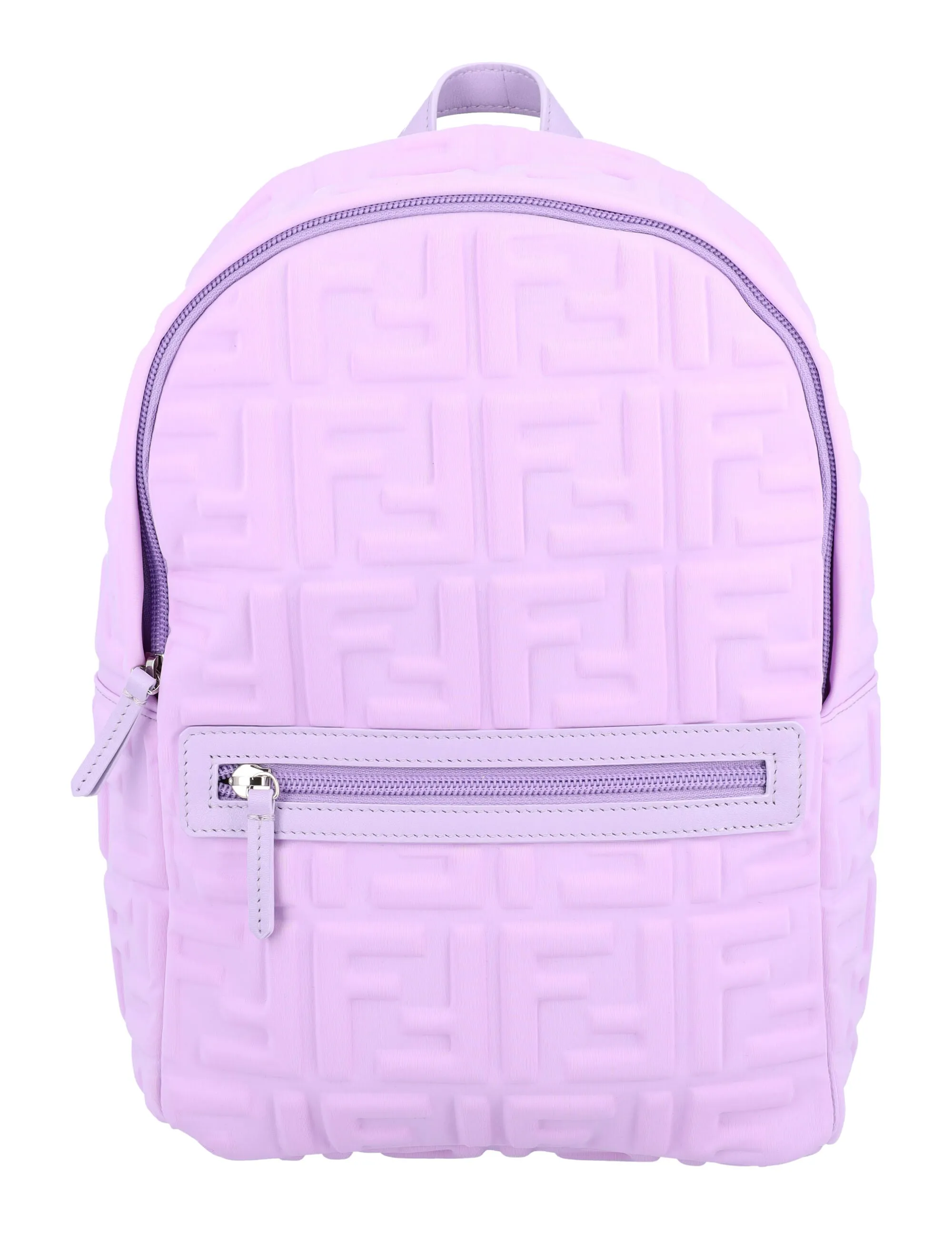 Fendi Kids FF Logo Embossed Backpack
