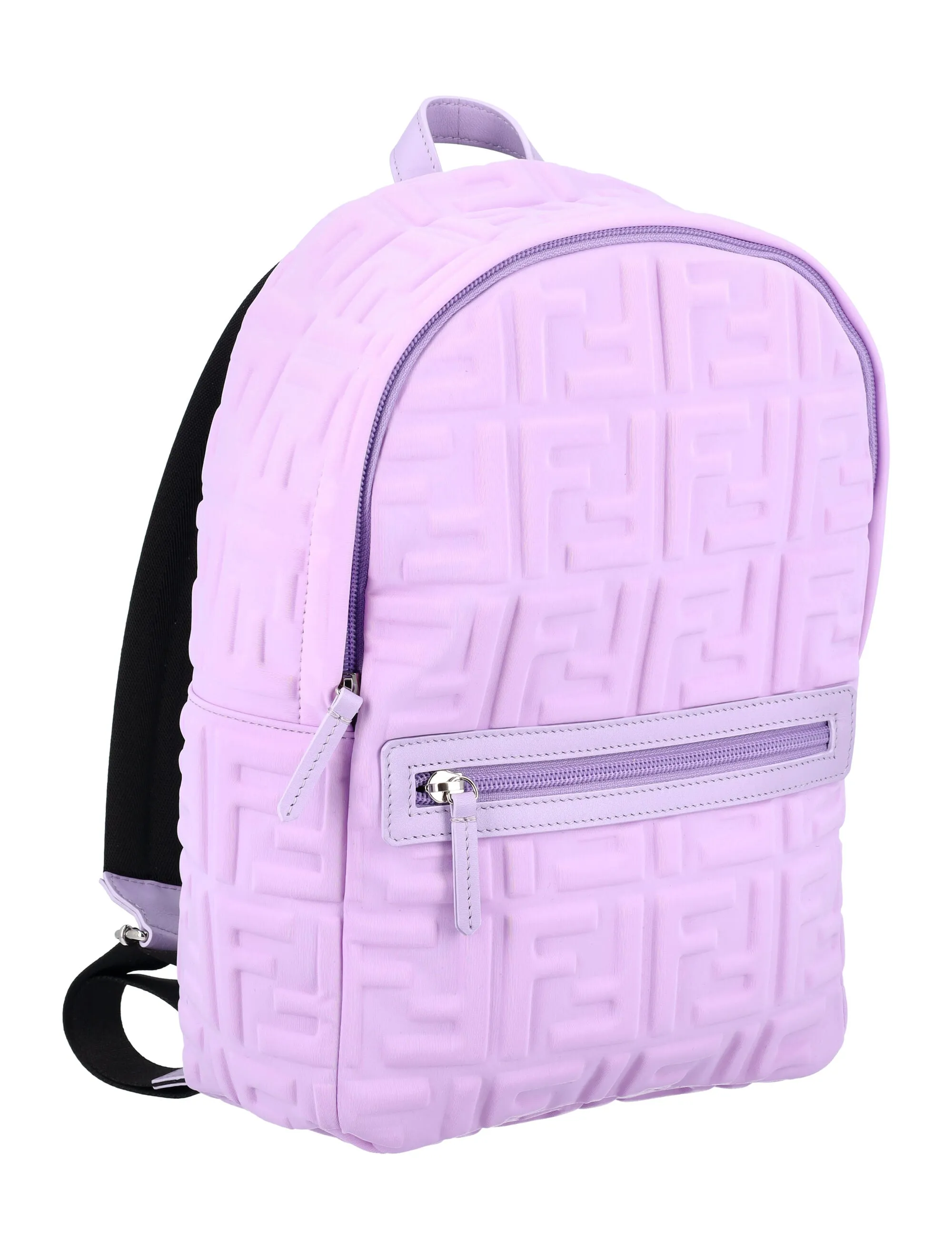 Fendi Kids FF Logo Embossed Backpack