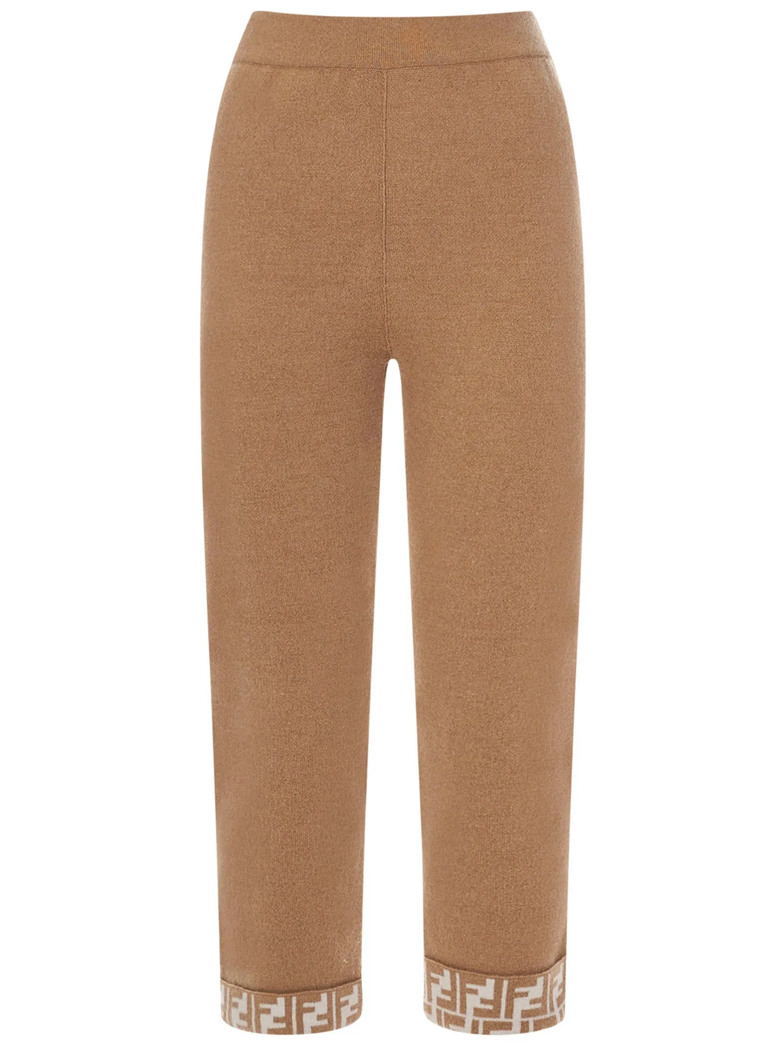 Fendi Kids FF Logo High-Waisted Trousers