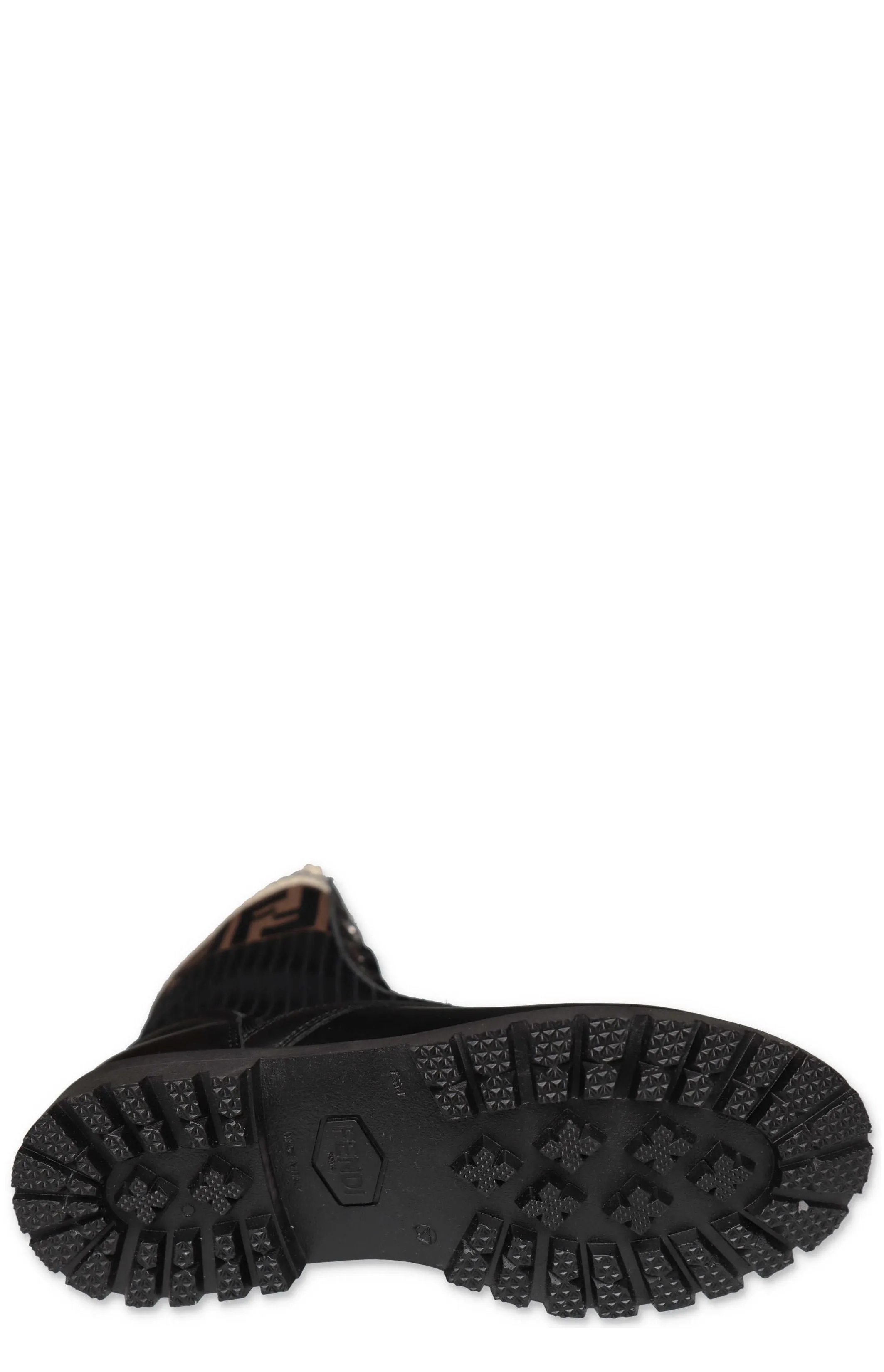 Fendi Kids FF Motif Lace-Up Boots