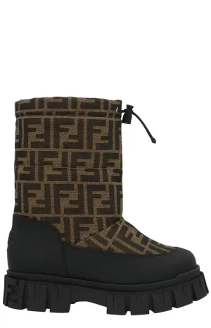 Fendi Kids FF Motif Snow Boots
