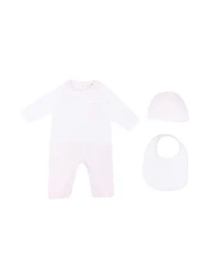 Fendi Kids FF Patterned Babygrow Set