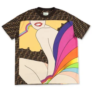 Fendi Kids Graphic Printed Crewneck T-Shirt