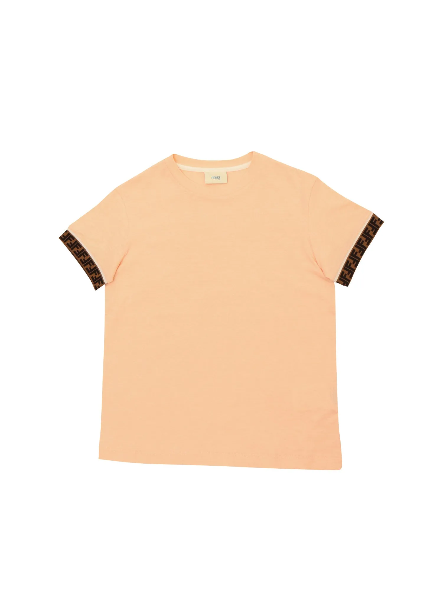 Fendi Kids Logo Detailed Crewneck T-Shirt