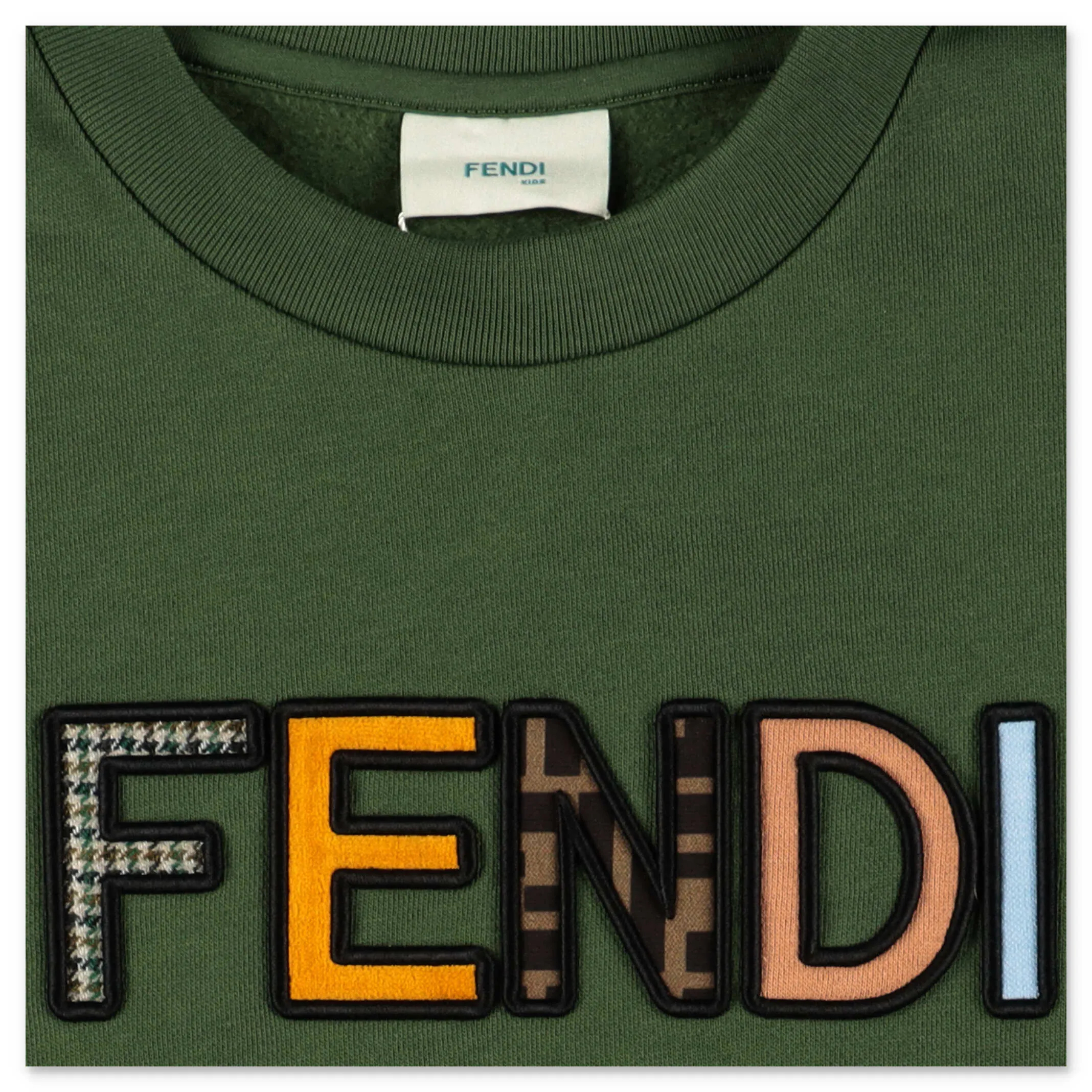 Fendi Kids Logo Embroidered Crewneck Sweatshirt
