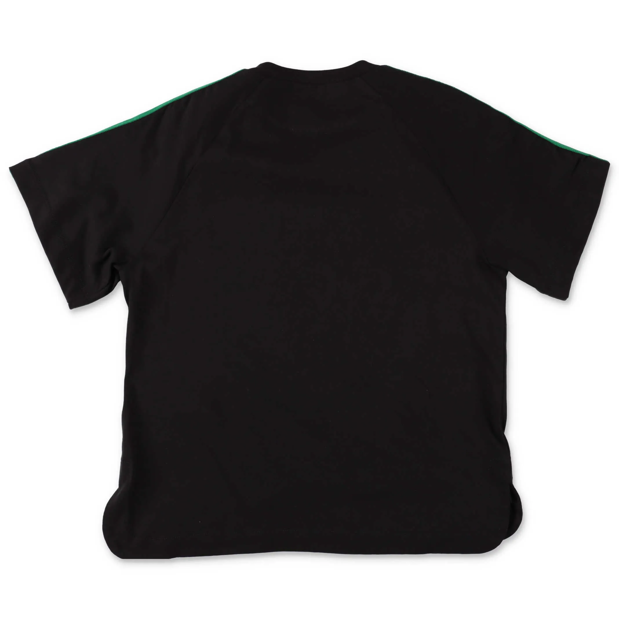 Fendi Kids Logo Embroidered Stripe Detail T-Shirt