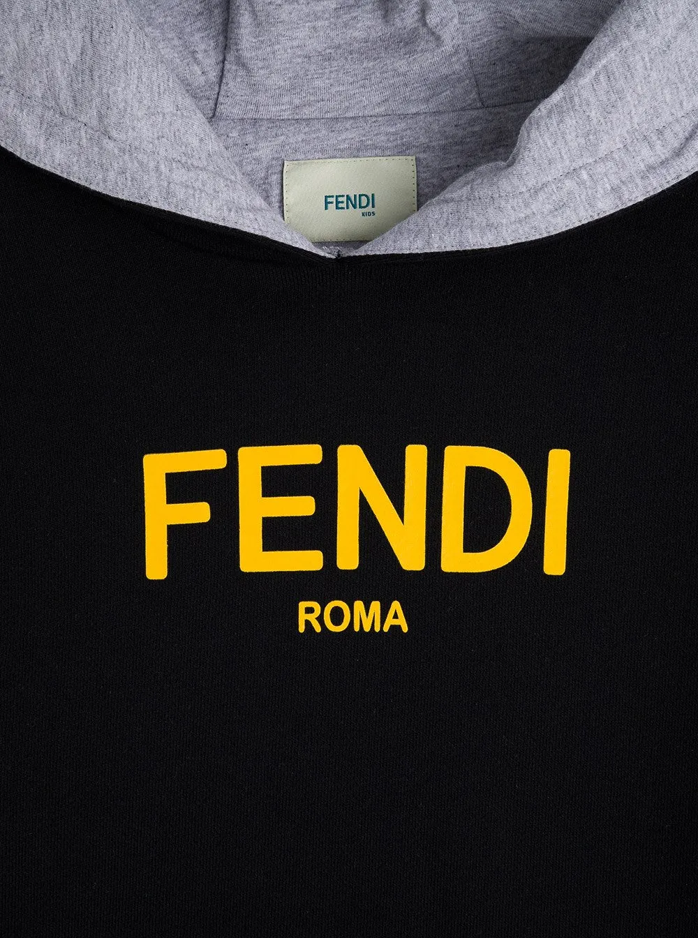 Fendi Kids Logo Printed Layered Hoodie