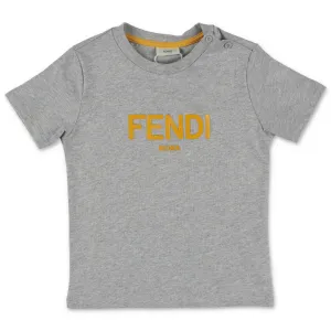 Fendi Kids Logo Printed T-Shirt