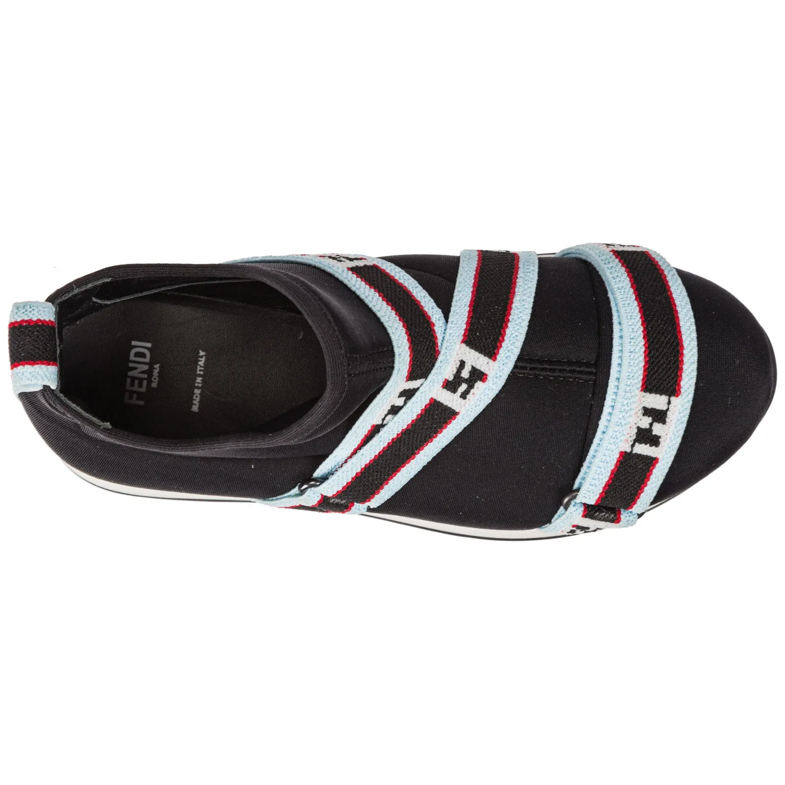 Fendi Kids Logo Strap Sneakers