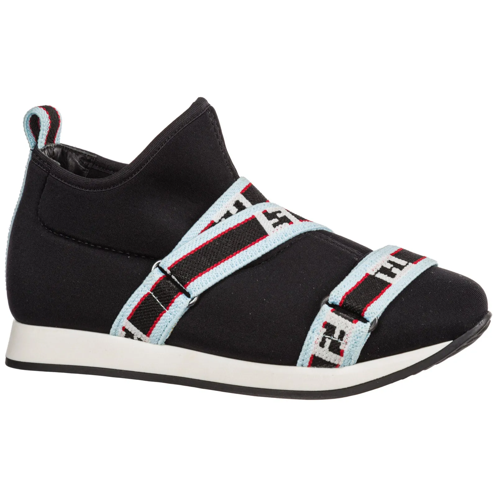 Fendi Kids Logo Strap Sneakers