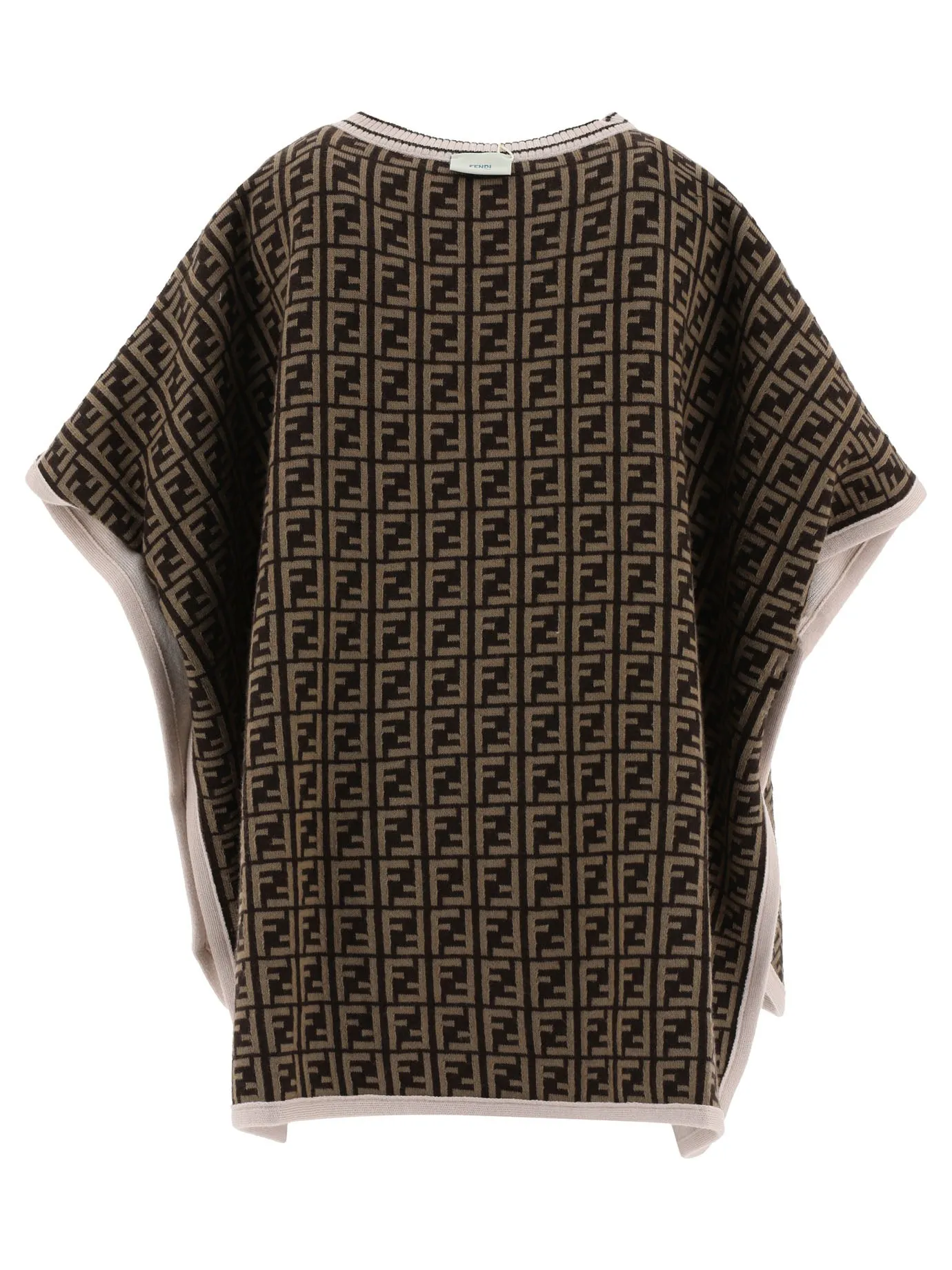 Fendi Kids Monogram Motif Reversible Poncho